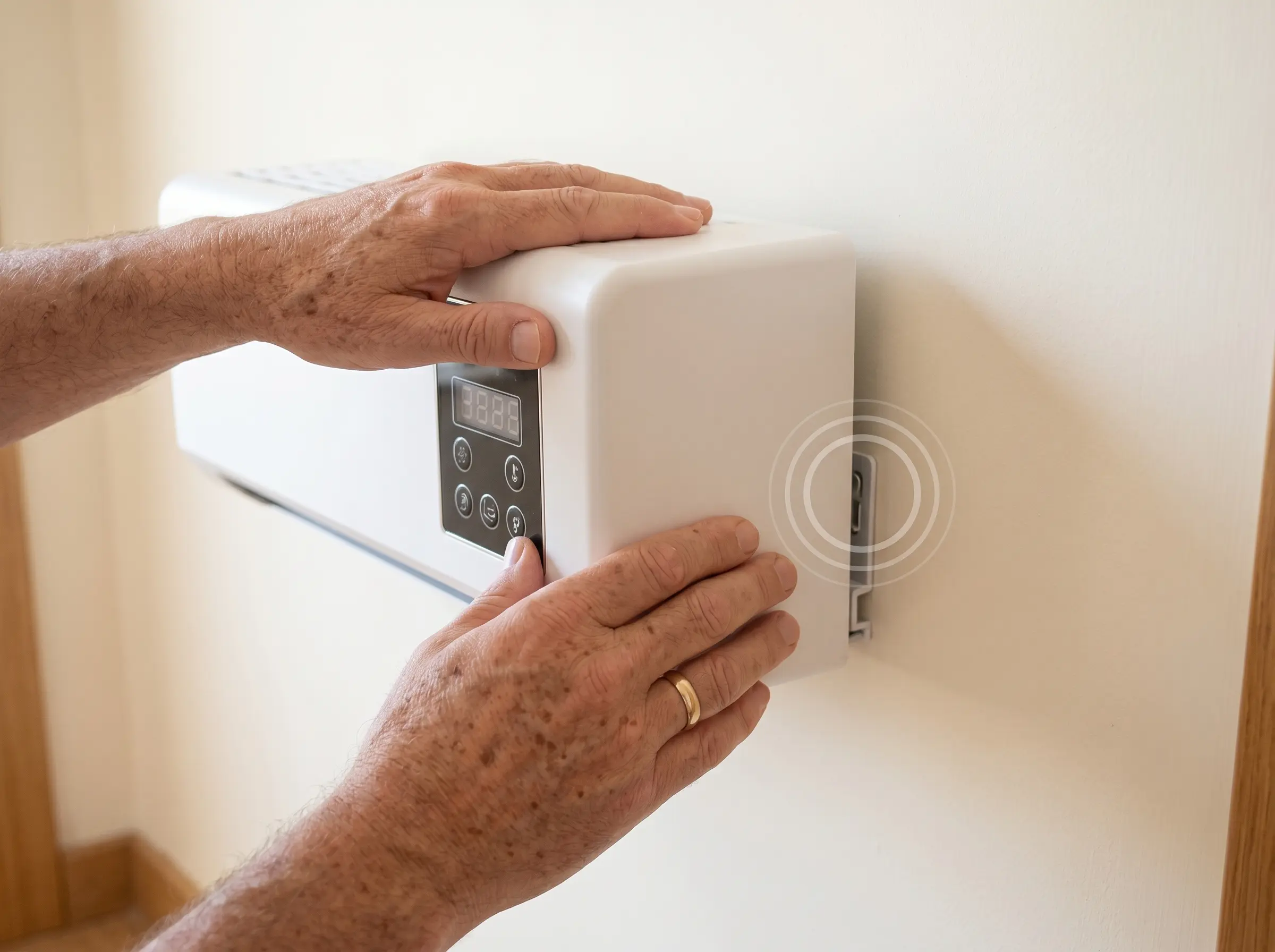 Mounting the Coolizi on the wall — no drilling, no installer